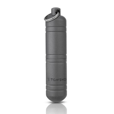 

TOMSHOO Titanium EDC Container Waterproof Capsule Seal Bottle Pills Box Case Keychain Camping Outdoor Survival Emergency Travel K
