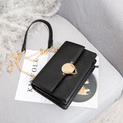 

French minority women 2019 advanced foreign gas small square bag with one shoulder oblique satchel ins girl bag