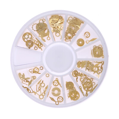 

Nail Art Metal Paillette DIY Nail Tips Salon Nail Decoration Wheel