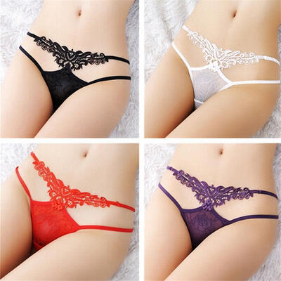 

NEW Beauty Women&39s Sexy Lingerie Underwear Crotchless Thongs G-string Panties