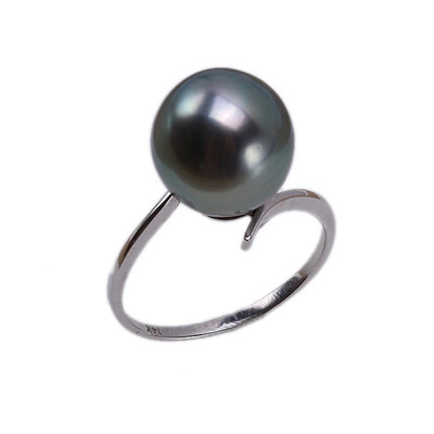 

YIAILI 11mm Tahiti Seawater Pearl 14k Gold Ring 8097