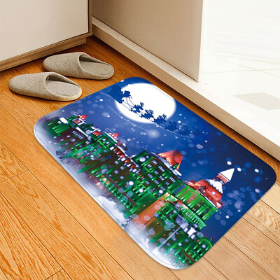

Tailored Christmas Carpet Kitchen Doorway Bathroom Floor Carpet Floor Mat Print 40x60cm
