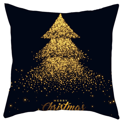 

Tailored Merry Christmas Short Plush Pillowcase Sofa Pad Set Home Decoration 18x18 Inch