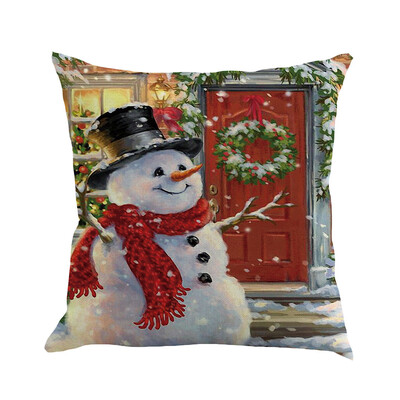 

Siaonvr Christmas Pillow Cover Pillowcases Decorative Sofa Cushion Cover 45x45cm