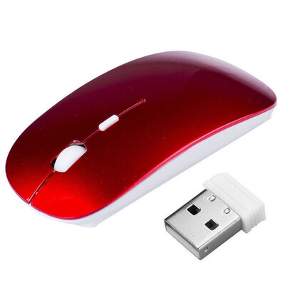 

Slim 24GHz Portable Optical Wireless Mouse USB Receiver for Laptop PC USB Mice
