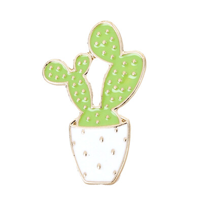 

1 PC Cute Collar Badge Corsage Cartoon Enamel Plant Brooch Cactus Pins Jewelry