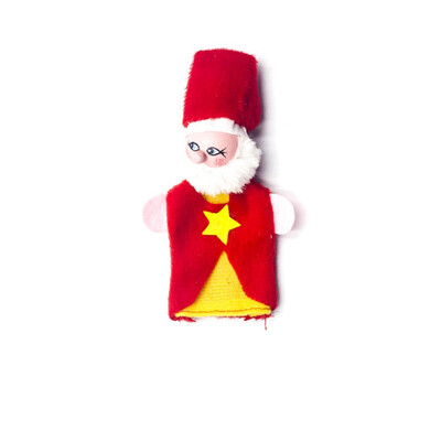 

Christmas Decorations Santa Claus Friends Finger Plush Toys Child Baby Favor Dolls Boys Girls Finger Puppets Santa Snowflake