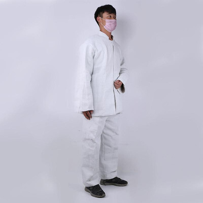

Asbestos clothing fire insulation clothing split asbestos overalls flame retardant high temperature insulation work asbestos cloth