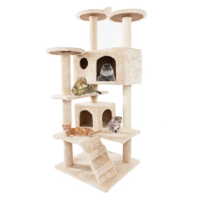 

Ktaxon 52" Cat Tree Tower Condo Furniture Scratch Post Kitty Tower Furniture Pet Play House Bed