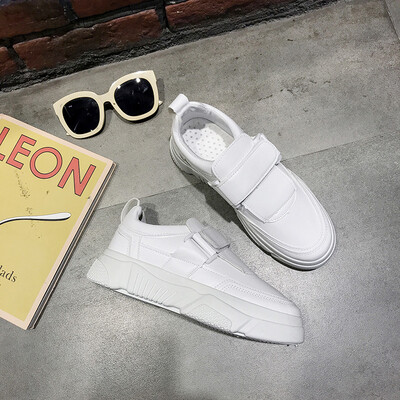 

Baihu Street shooting Little White shoes Girl 2019 New Spring ins thick bottom Korean version of students Leisure Network Celebrit