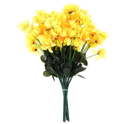

Artificial Silk Flowers 7 Heads Lantern Flower Small Bouquet Fake Flower