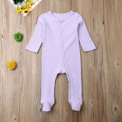 

Newborn Baby Girls Boys Long Sleeve Warm Romper Bodysuit Jumpsuit Clothes Outfit