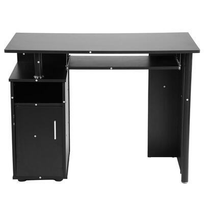

Greensen Modern Iron Computer Desk Office Student Study Table Corner Furniture with Cupboard Shelves Study Desk Laptop Desk