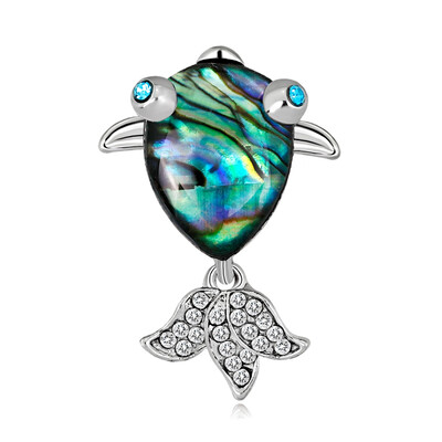

1 Pc Creative Diamond Brooch Fish Diamond Brooch Gift Women Jewelry Pretty