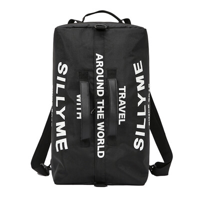 

Portable travel bag male street shoulder slant canvas double shoulder backpack female fitness bag large capacity luggage bag
