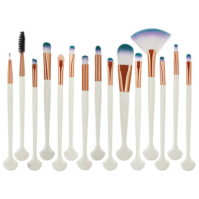 

〖Follure〗15PCS Cosmetic Makeup Brush Lip Makeup Brush Eyeshadow Brush