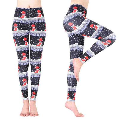 

Tailored Women Santa Claus Sports Gym Yoga Running Fitness Leggings Pants Athletic Trouse