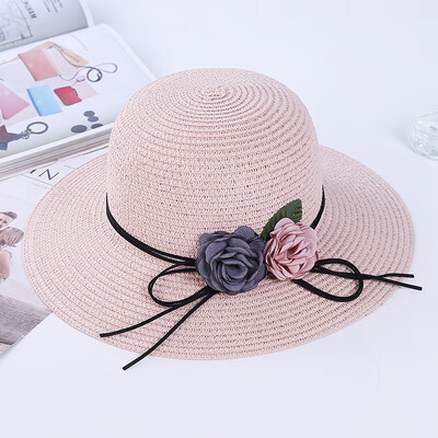 

Summer big hat brim Beach Hat Womens beach trip foldable straw hat sunscreen Big Brim Hat