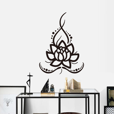 

〖Follure〗Creative Plants Lotus Background Wall stickers Art Design Stickers