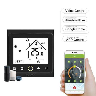 

MOES Wi-Fi Smart Thermostat Temperature Controller APP Control 16A Compatible with Alexa Google Home Electric Heating for Home -