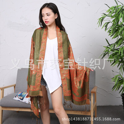 

Autumn&winter new national wind scarf ladies summer air conditioning shawl gold silk peacock bohemian scarf shawl