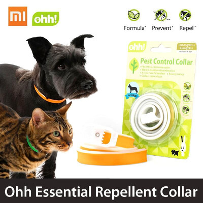 

Xiaomi Mijia Eco-Chain Ohh Essential Repellent Collar for Dog Cat Plant Formula Isolated Pets Mosquito Drive the Flea 60 days