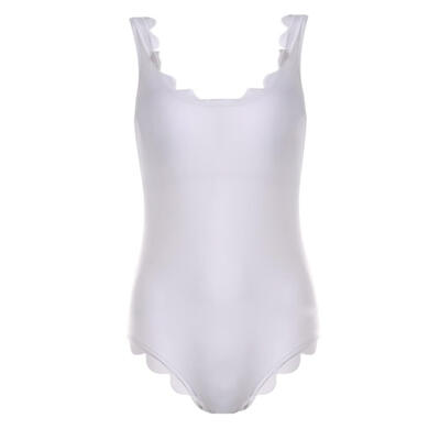 

Sexy One-Piece Women Swimsuit Floral Border Ruffle Swimwear Swimming Suit