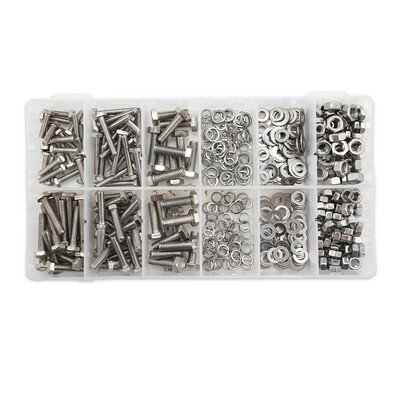 

Stainless Steel Metric Hex Bolts Head Cap Hexagon Socket Nut Screw with Elastic Washer