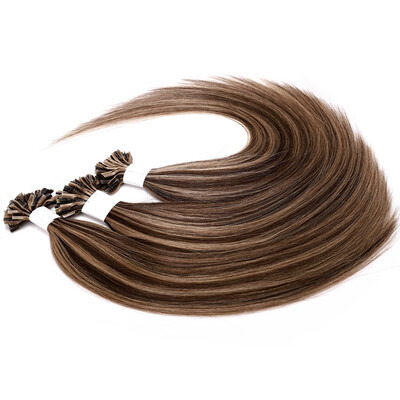 

1gstand Pre Bonded Nail U Tip Keratin Glue Remy Human Hair Extensions Balayage Long Straight Hair