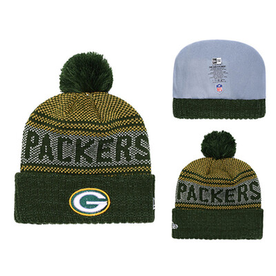 

NFL Football League Packers Green Bay Packers New Era Innocent Knitted Wool Baseball Cap