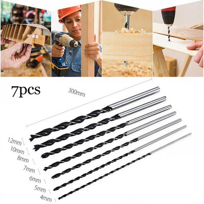 

〖Follure〗Screw Drill Wood Working Drill Bit Set Hole Opener Saw Cutter Wood Tool 7PCS