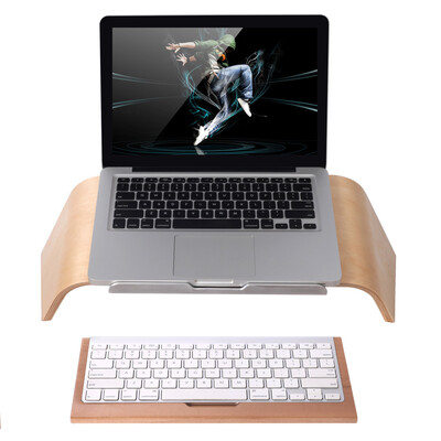 

SAMDI Universal Laptop Wooden Stand Holder Bracket Dock Gradient Oblique for AirPro Retina 11"12"13"15" PC Notebook