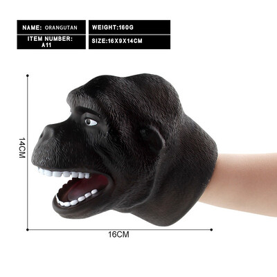 

Tailored Simulation Animal Head Model Hand Puppet Toy Doll Gloves Baby Child Gift