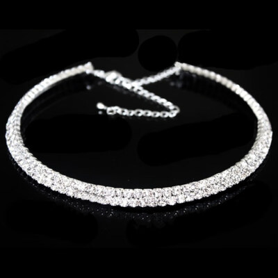 

Women Fashion Luxury Rhinestone Collar Choker Necklace Wedding Birthday Jewelry
