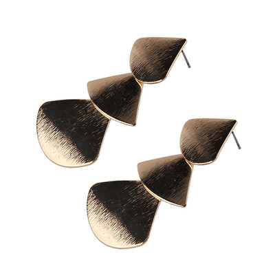 

Rock Punk Big Leaf Geometric Water Drop Metal Long Dangle Earrings For Women Bohemian Party Exaggerated Fashion Jewelry