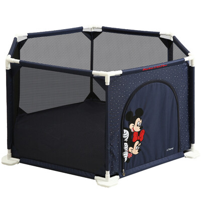 

Disney baby mother&child play fence baby toddler guardrail baby safety fence child crash bar collapsible starry sky blue 201011010