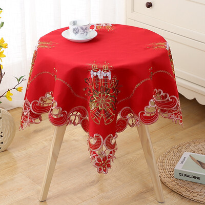 

HUA YURAN Christmas embroidered tablecloth 17649-17653