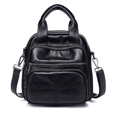 

Women Pu Leather Small Backpack Handbag Girl Shoulder Cross Body Bag Soft Leather
