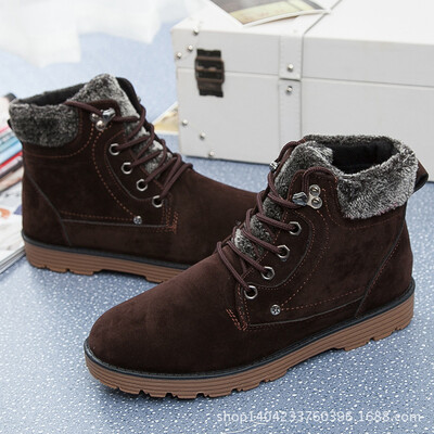 

Mens warm cotton Martin shoes mens Martin shoes snow boots mens thick warm mens cotton Martin shoes snow boots