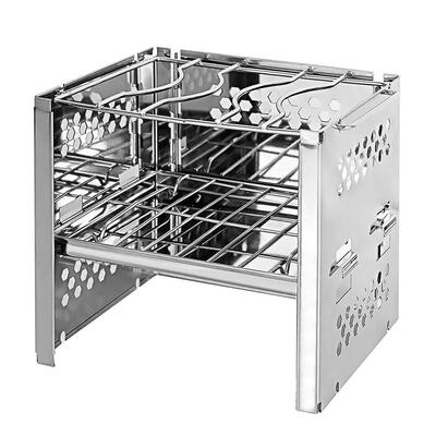 

Outdoor Folding Wood Stoves Stainless Steel Picnic Firewoods Furnace Grills