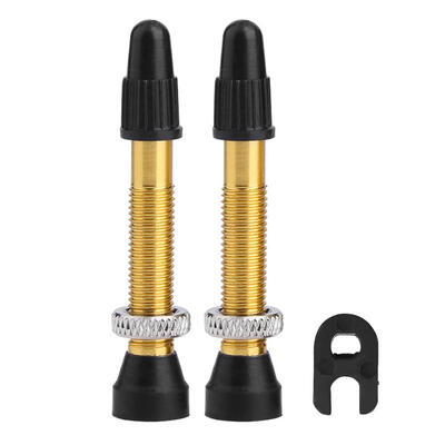 

1 Pair MTB Road Bike Bicycle Aluminum Tubeless Presta Valve Stems with Tool