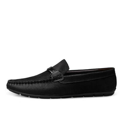 

2018 autumn new top layer cowhide peas shoes leather personality casual men retro wild England shoes