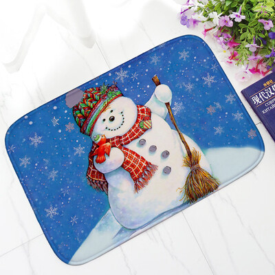 

Toponeto Christmas HD Printed Non-Slip Bath Mat Absorbent Home Decor