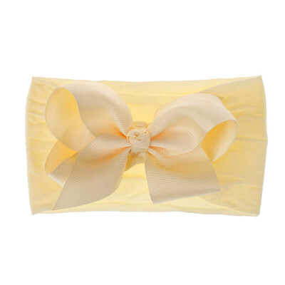 

SUNSIOM Soft Baby Girls Kids Toddler Bow Hairband Headband Turban Big Knot Head-Wrap New