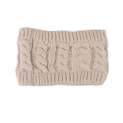 

Women Fashion Knitted Headband Winter Warm Cap Crochet Head-Wrap No Top Hat Headband
