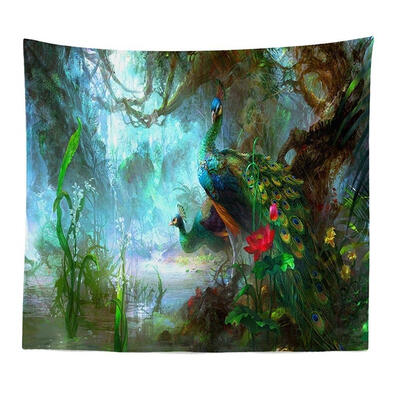 

Wall Hanging Tree Print Tapestry Blanket Beach Yoga Mat Home Carpet Decor