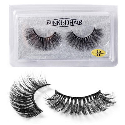 

1 Pairs2pcs 6D Natural Thick Reusable False Eye Lashes Extension Handmade Comfortable Eyelashes