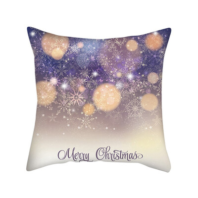 

Tailored New Christmas Pink Snowflake Digital Printing Cushion Pillow Home Pillowcase