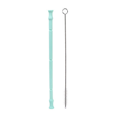 

Baby Large Diameter Silicone Drink Straw Reusable Color Healthy Straw Set