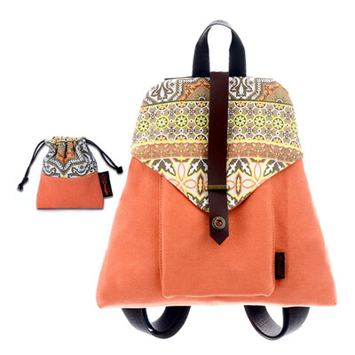 

Canvas backpack female Korean version of the casual trend printing college wind student bag